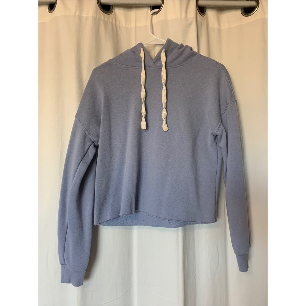 Light Blue/Lavender/Periwinkle Cropped Sweatshirt